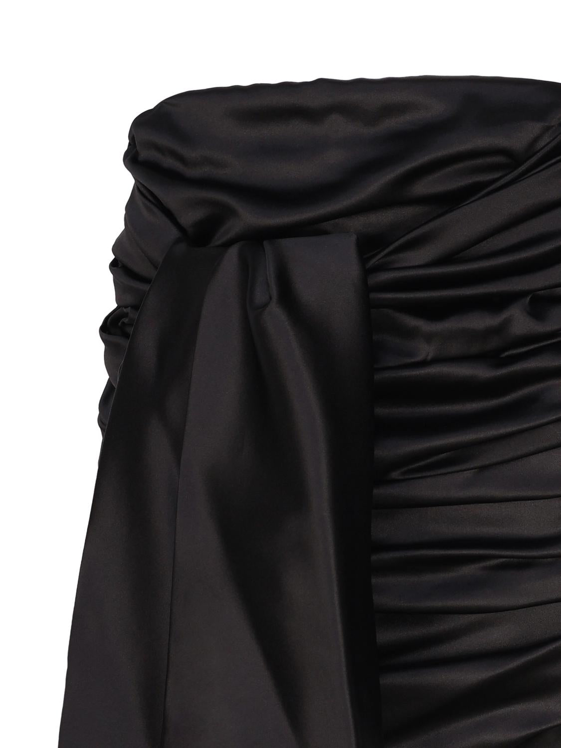 Minigonna in raso con fiocco F4CRCT FURAGN0000 DOLCE & GABBANA 