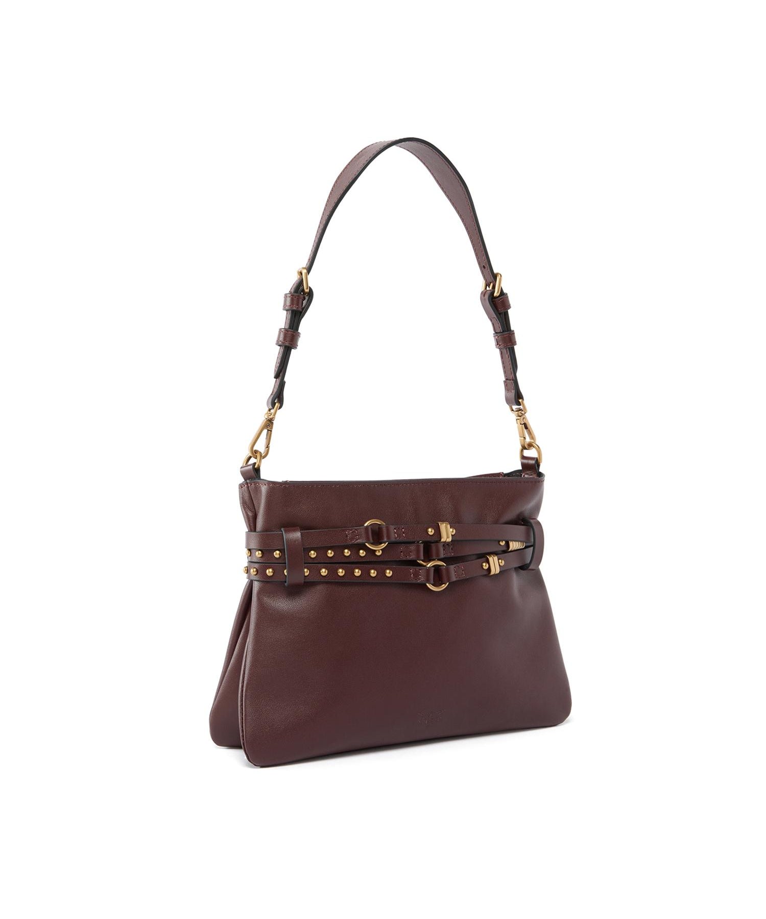 Borsa a spalla Belt Bag Mini in pelle 106177 A0QOR49Q PINKO 