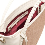 Borsa Flaminia <BR/> 73BS90001 FLAMINIANAT/OFFWHITE V° 73 