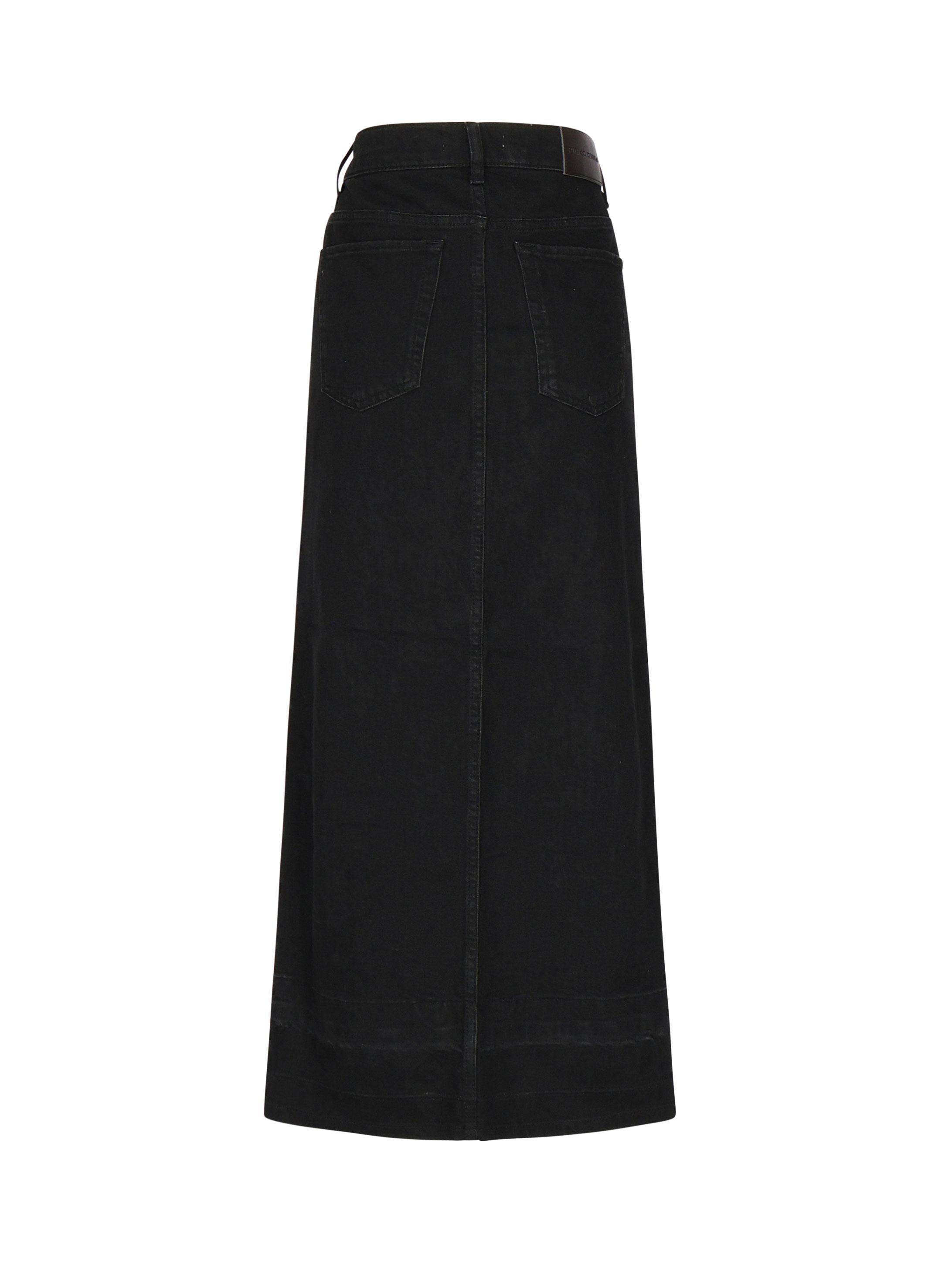 Gonna lunga in denim 104628 A2GPZ99 PINKO 