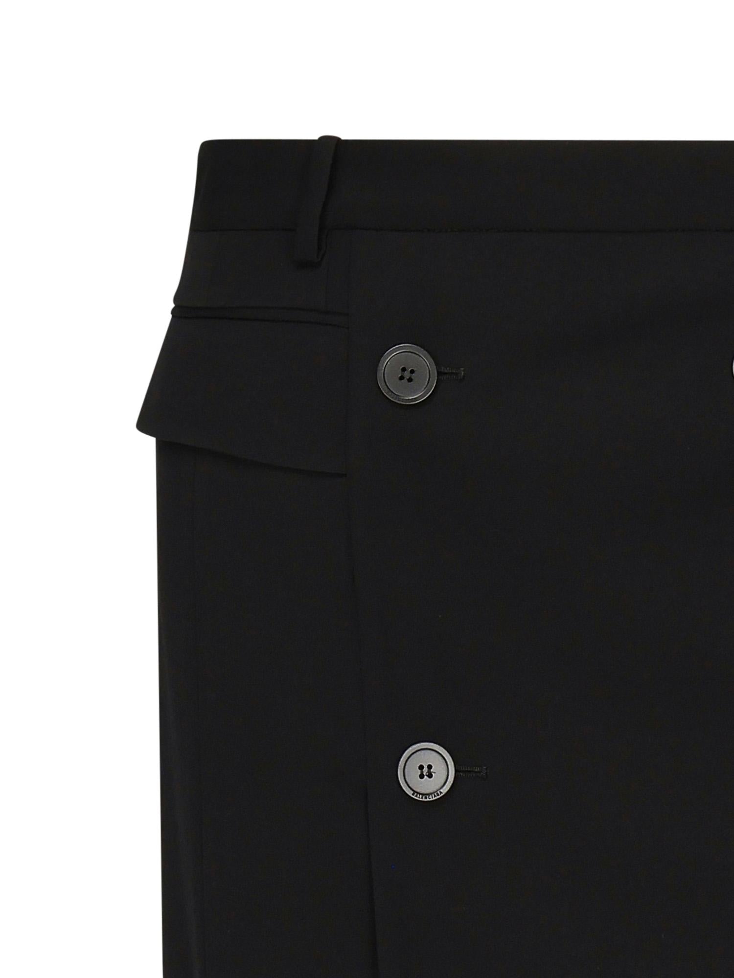 Minigonna in twill di viscosa e lana 838765 TRT011000 BALENCIAGA 