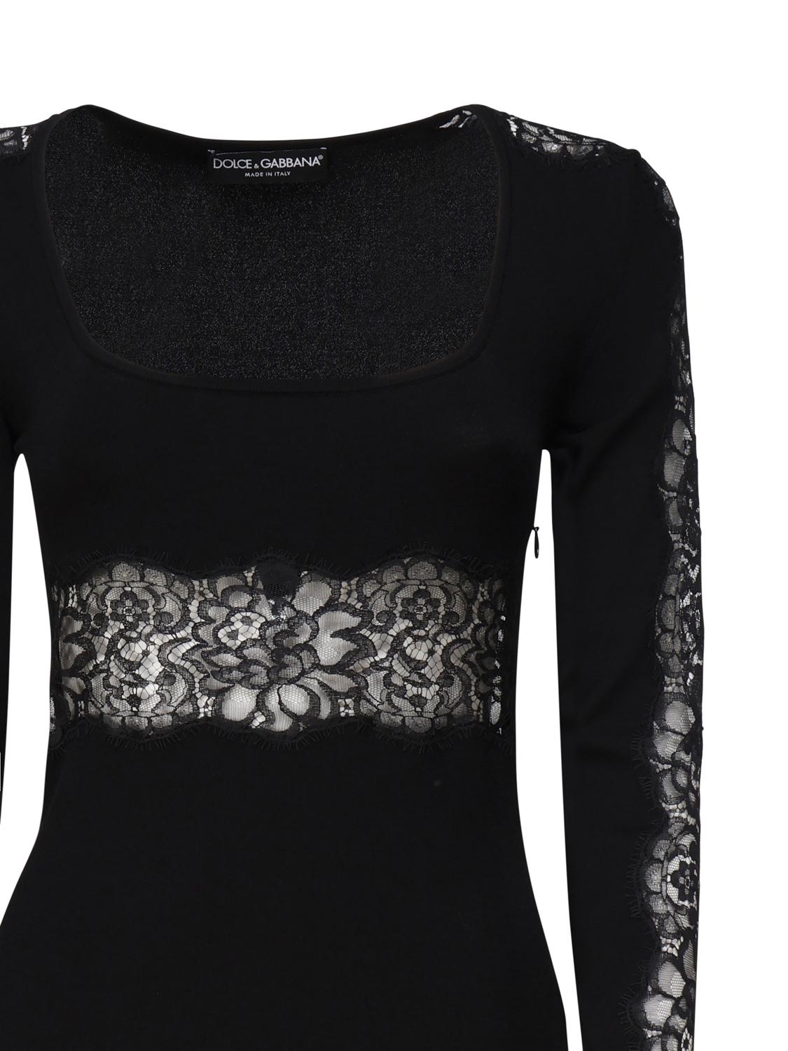 Pullover  in maglia di misto viscosa FXX19T JFMAXN0000 DOLCE & GABBANA 