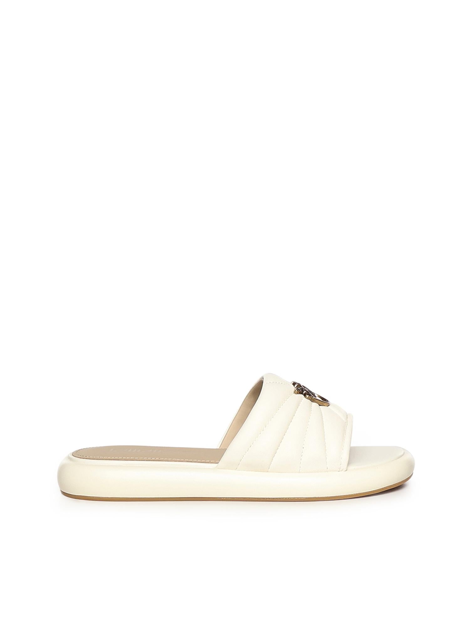 Slipper in nappa con logo SD0525 P003Z12 PINKO 
