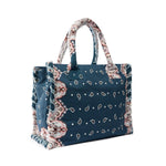 Borsa shopper in cotone con logo 106673 A3B7GA0Q PINKO 