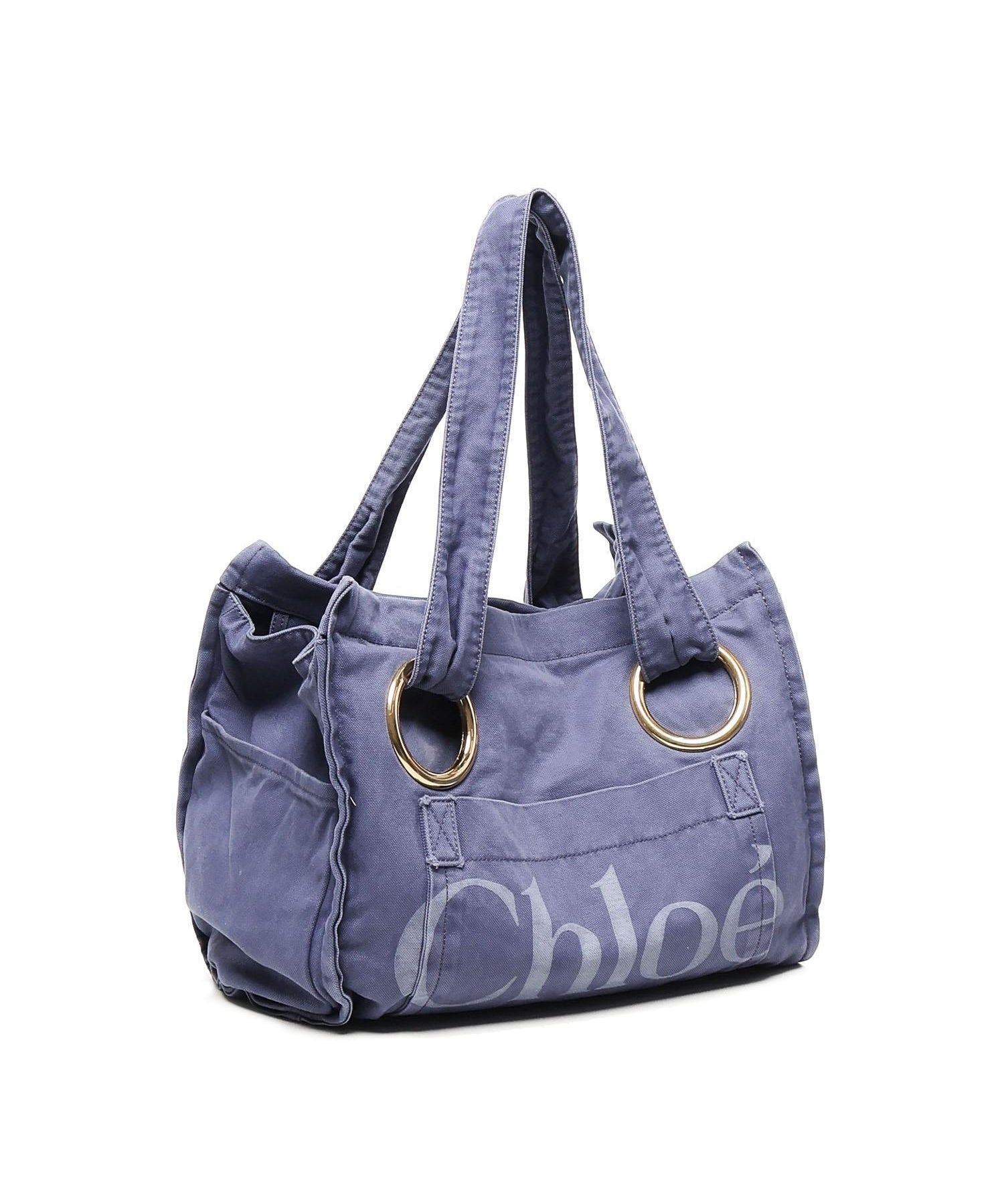 Tote bag Plage in cotone CHC25AS546P10 48B CHLOÉ 