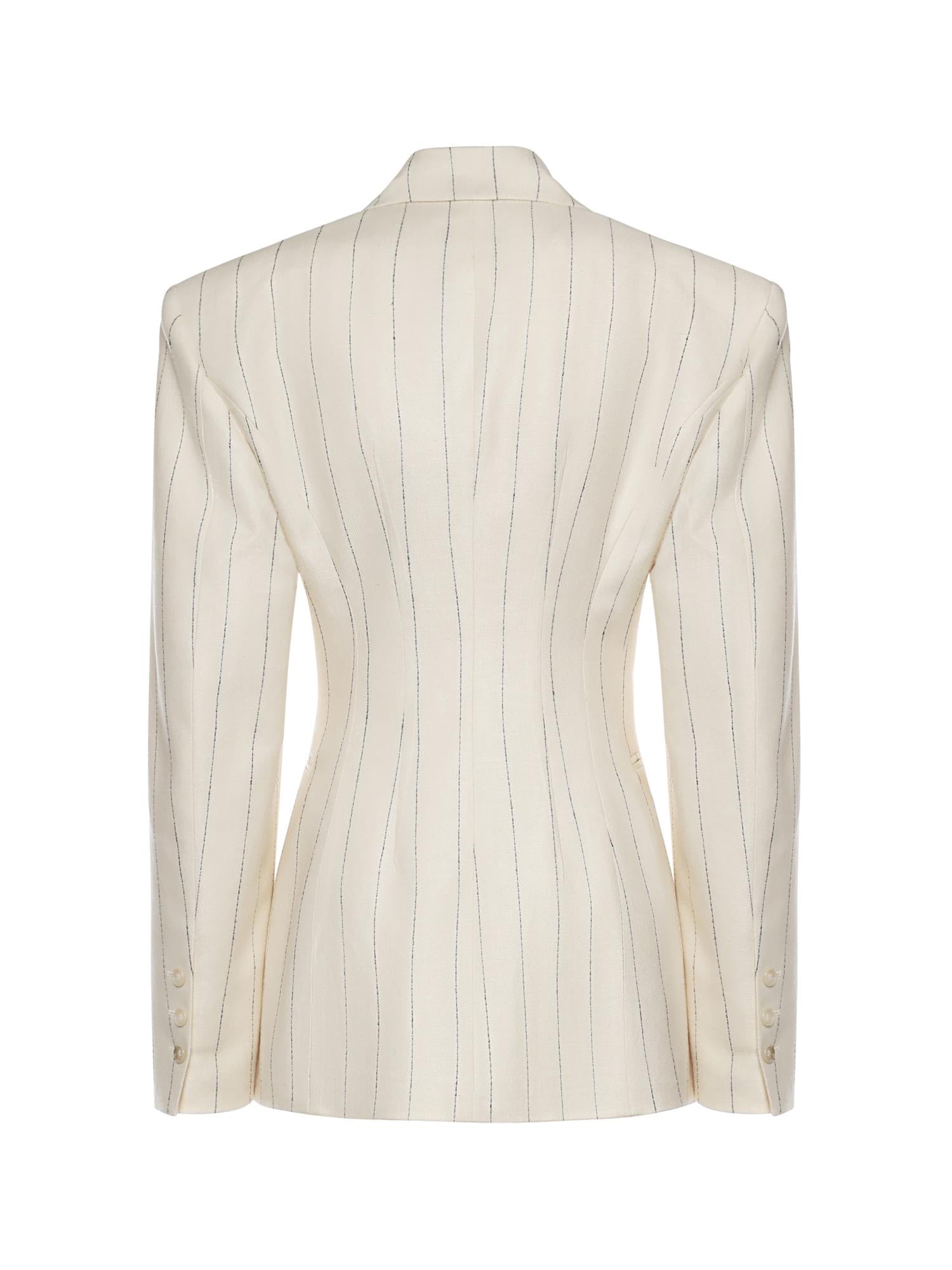 Blazer Ottavia monopetto T193019C TNV136MILK/BLACK THE ANDAMANE 