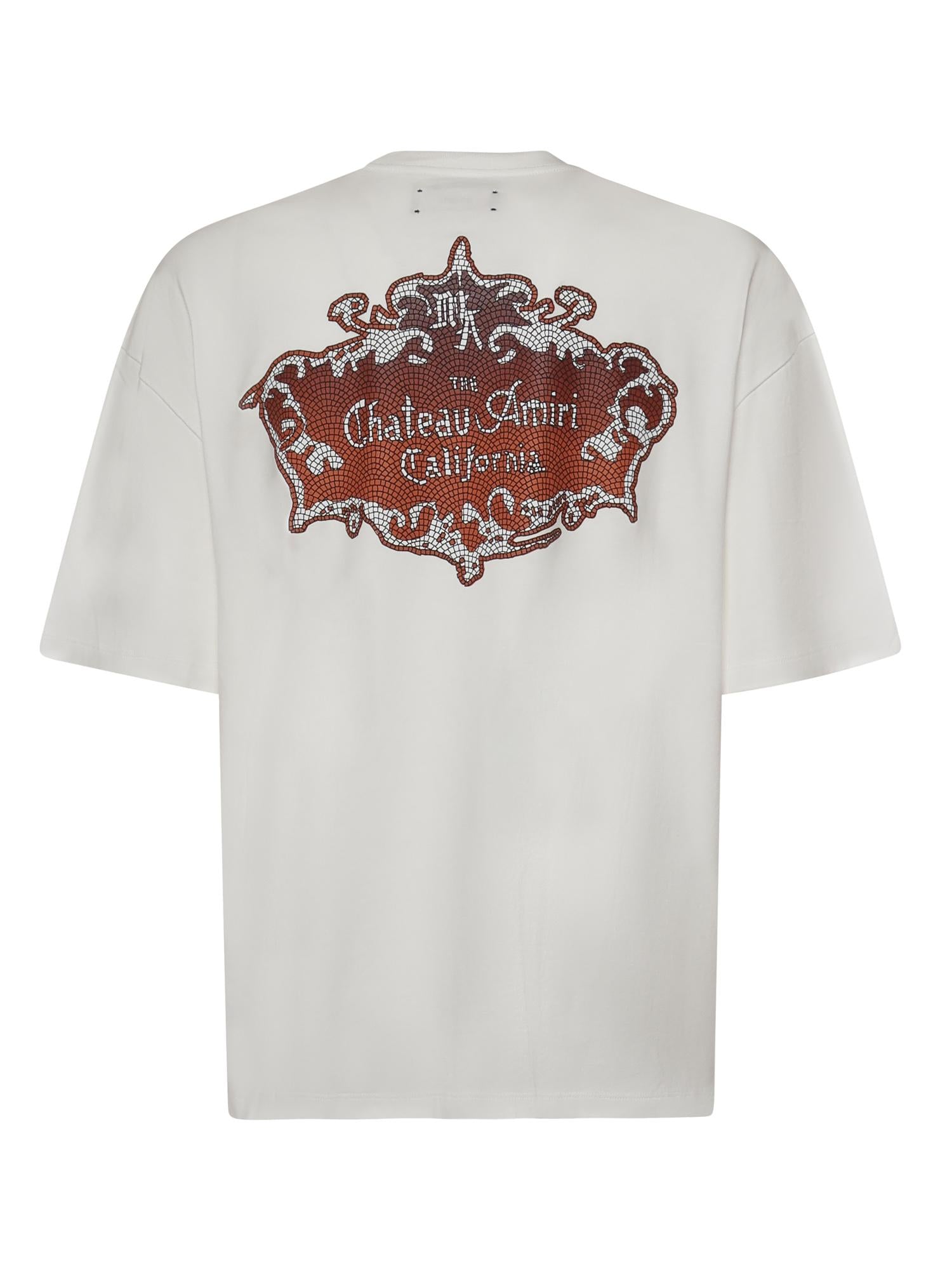 T-shirt Chateau Crest in cotone AMTOJR1059 127 AMIRI 