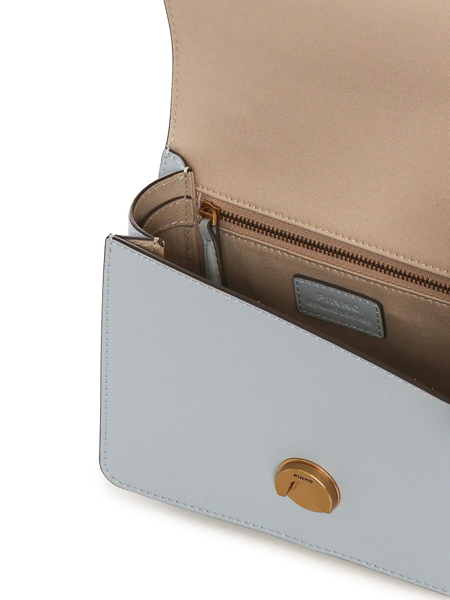 Borsa mini a mano Love Bag Top Handle in pelle 100071 A0F1E37Q PINKO 