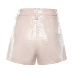 Shorts in tweed di paillettes 80AAD125 N0729439 GENNY 