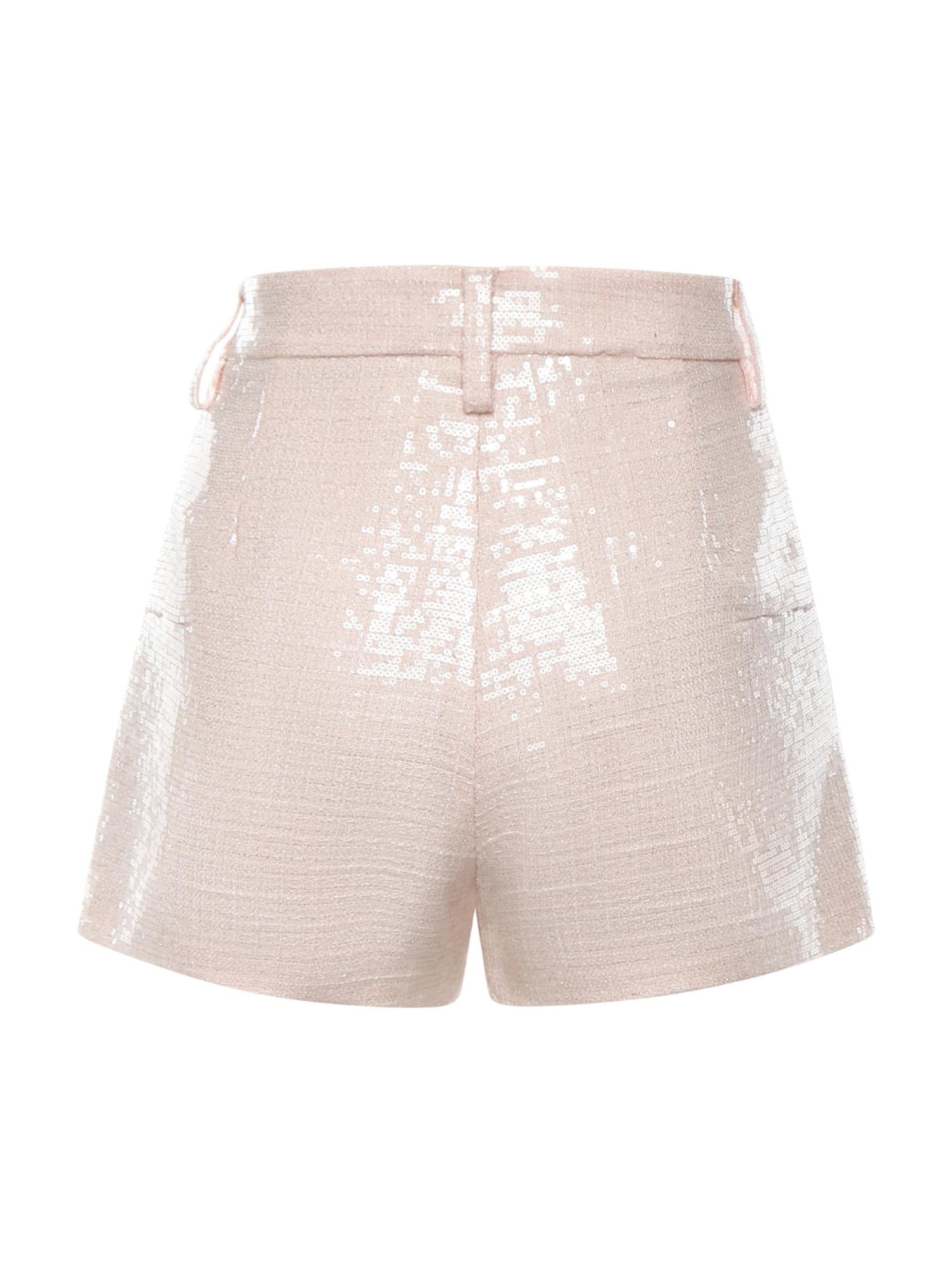 Shorts in tweed di paillettes 80AAD125 N0729439 GENNY 