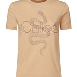 T-shirt con logo<BR/> CHC25SJH08190281 281 CHLOÉ 