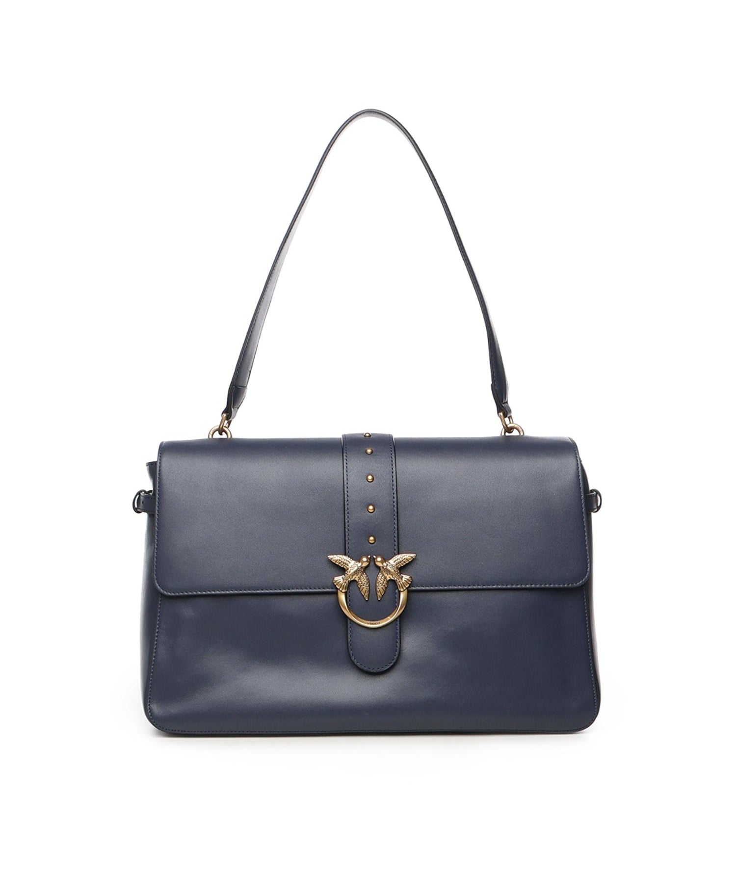 Borsa a spalla maxi Love Bag Slouchy in pelle 105067 A0QOG08Q PINKO 