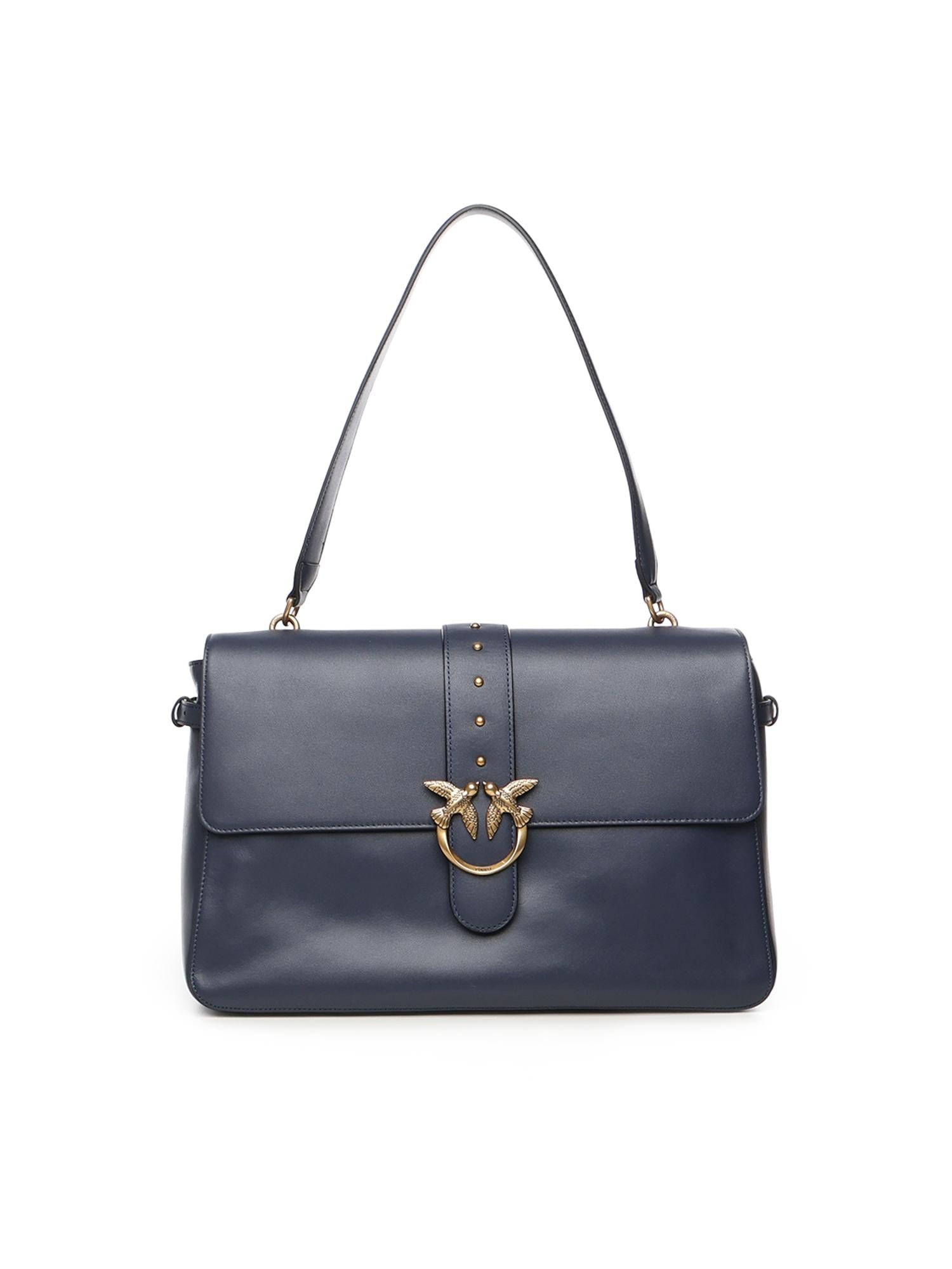 Borsa a spalla maxi Love Bag Slouchy in pelle 105067 A0QOG08Q PINKO 