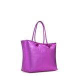 Borsa shopping in pelle con logo 73BP9VT01 LOLLI POPPOP PINK V° 73 