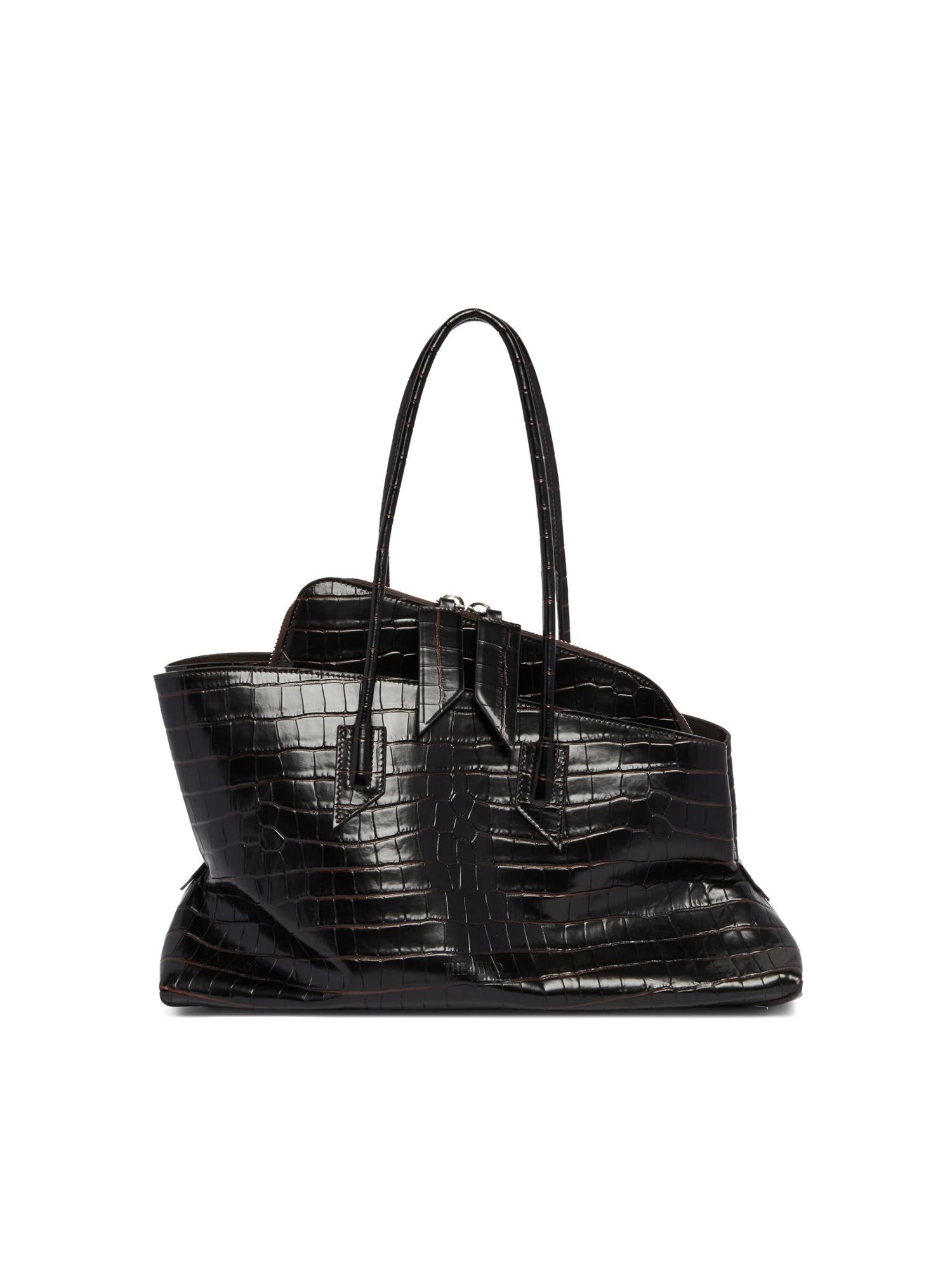 Borsa La Passeggiata Medium in pelle 250WAH00054 LBT021PR207 THE Attico 