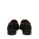 Mocassino doppia fibbia in pelle intrecciata DU3412ORVNUY195 TM00 DOUCAL'S 