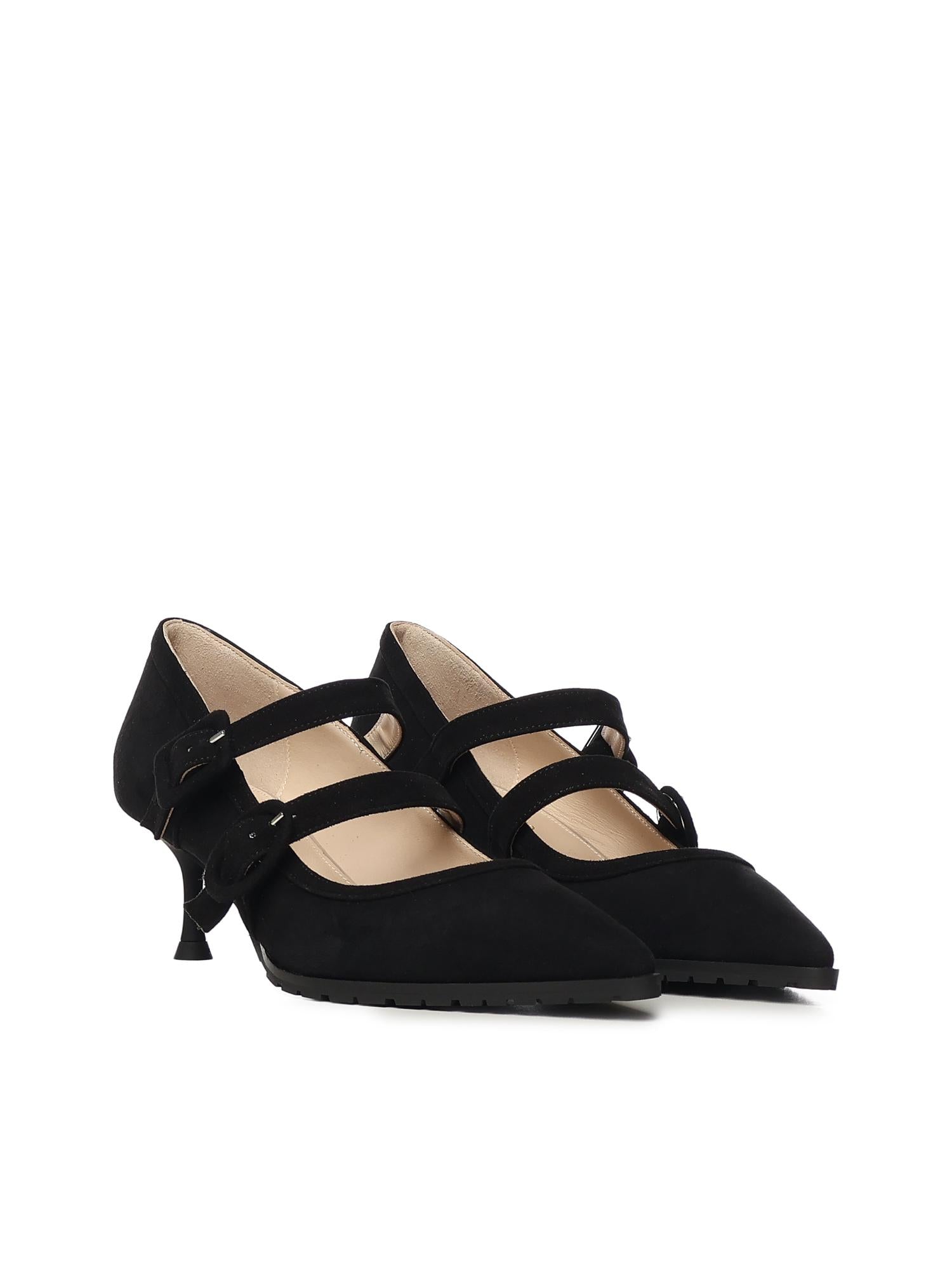 Pumps Geluci in camoscio GELUCI CAM. NERO GIULIANO GALIANO 