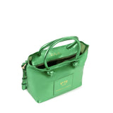 Mini bag in pelle con logo 73BP9VT02 LOLLI POPPOP GREEN V° 73 