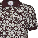 Polo in maglia di cotone con monogramma MAW25KW1092 01 CASABLANCA 