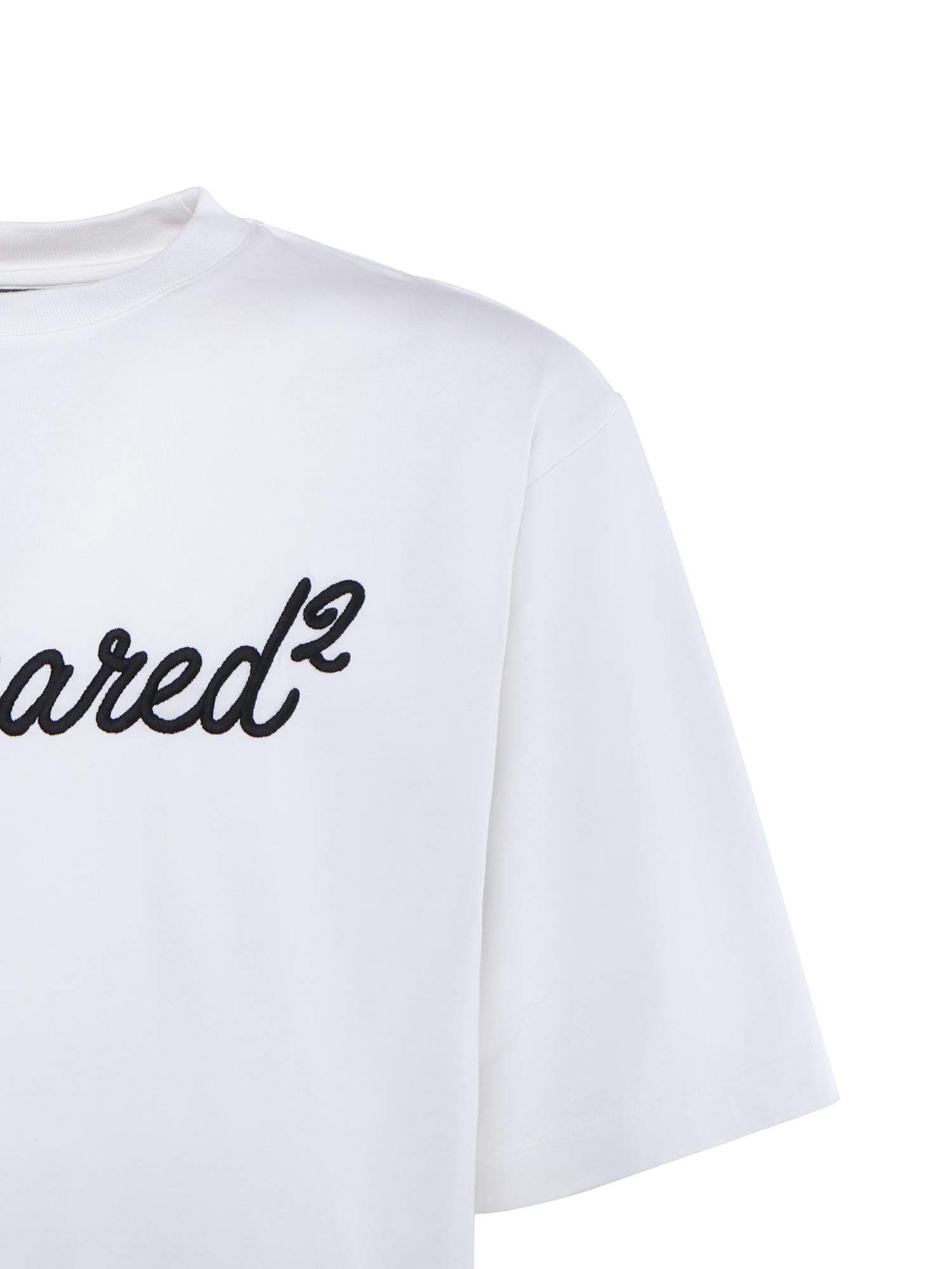 T-shirt in jersey con logo S74GD1524 D20106100 DSQUARED2 