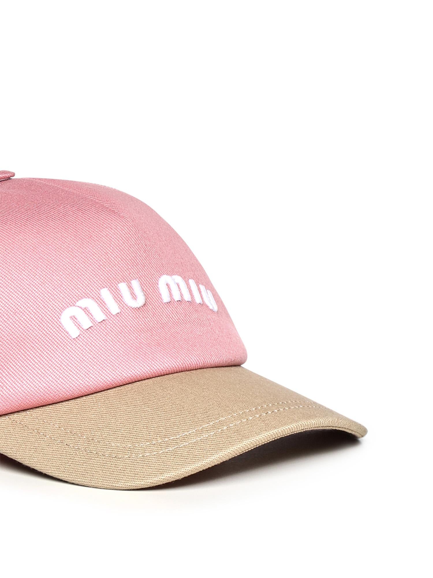 Cappello da baseball in drill 5HC179 ACQ1FOW0M MIU MIU 