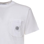 T-shirt con patch Compass L1S152100032 S0057V0001 STONE ISLAND 