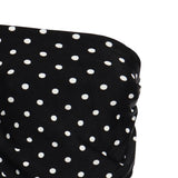 Abito midi in maglia drappeggiata a pois <BR/> RS26108MA B SELF-PORTRAIT 