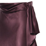 Gonna longuette asimmetrica in satin 106638 A1Y5R57 PINKO 