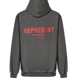 Felpa in cotone con logo OCM41113 02 REPRESENT 