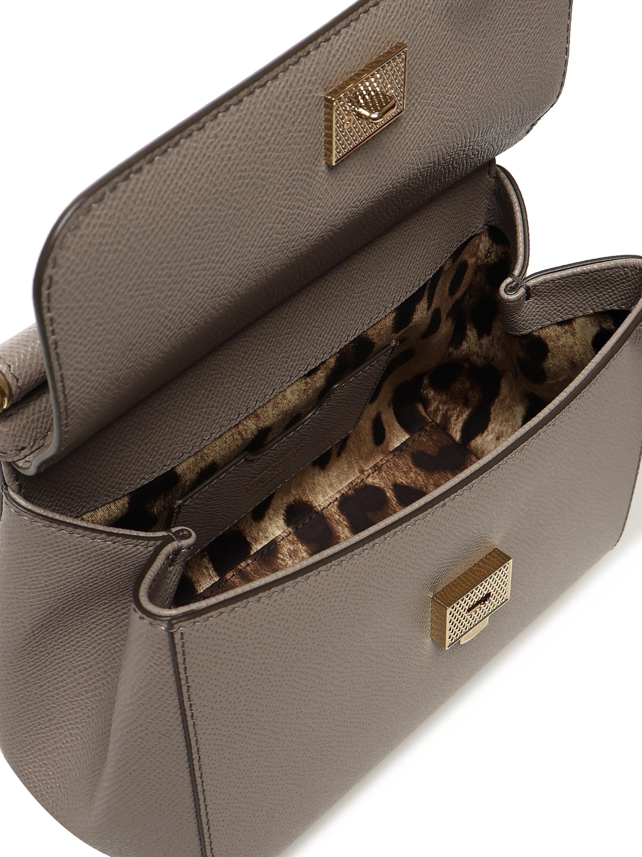 Borsa a mano Sicily piccola in pelle BB6003 B100180045 DOLCE & GABBANA 