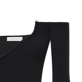Top Odessa in maglia a coste 25041262 BLACK CHRISTOPHER ESBER 