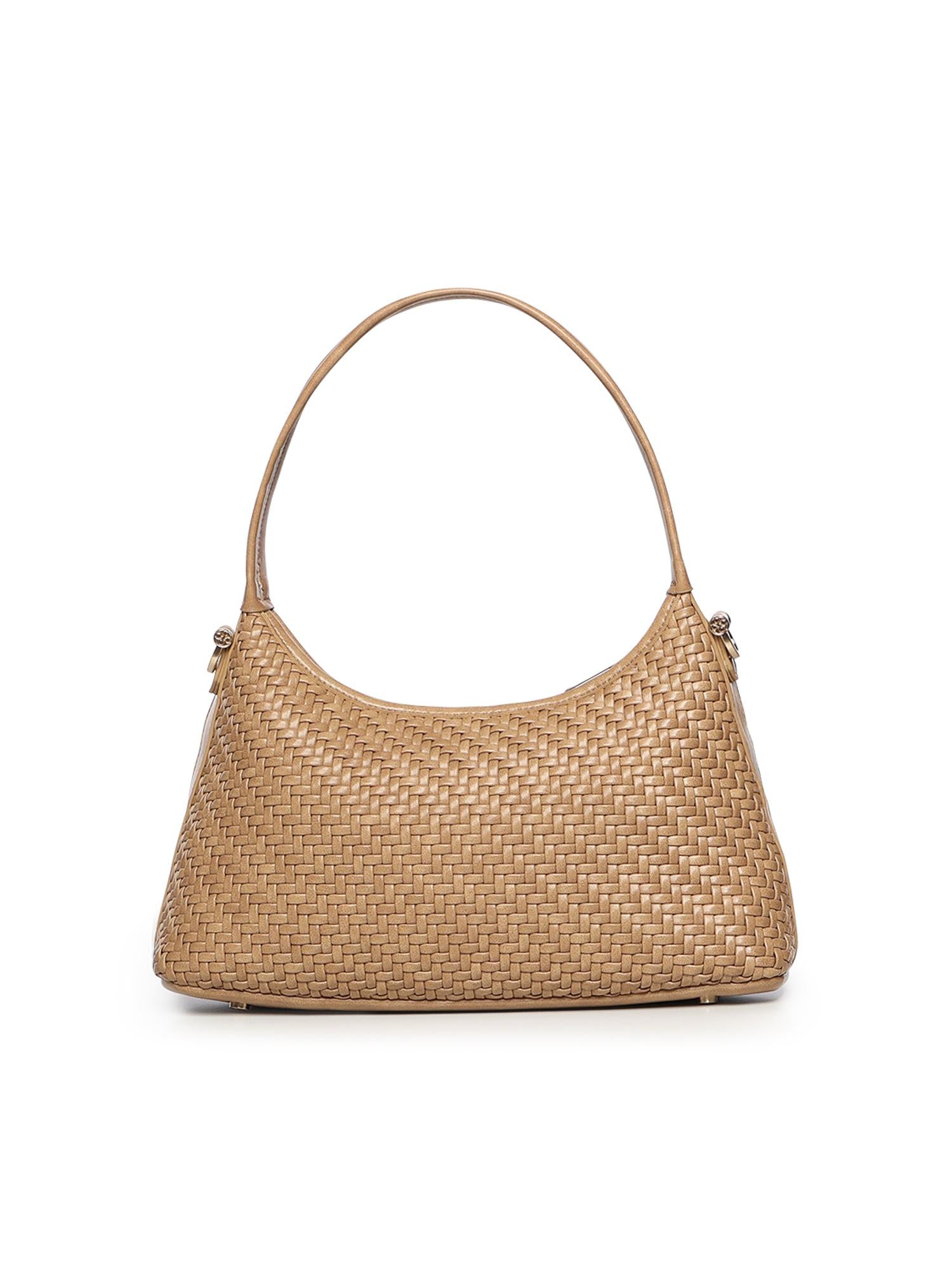 Borsa a spalla Zelda in pelle<BR/> 73BS9O603 ZELDASABBIA V° 73 