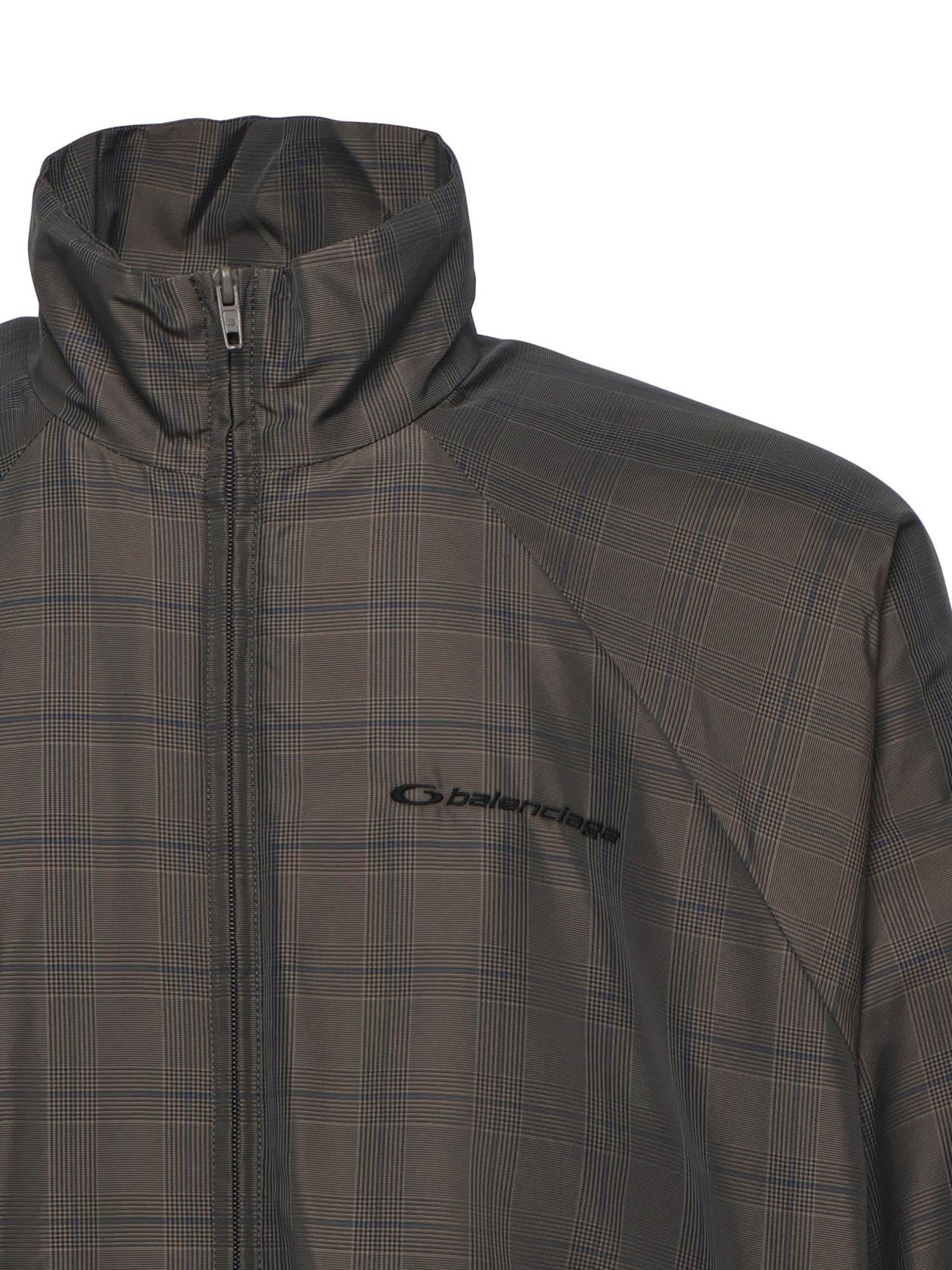 Giubbotto in nylon con stampa madras<BR/> 843937 TSO401460 BALENCIAGA 