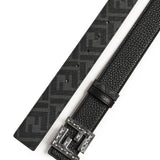 Cintura reversibile Tela FF nera 7C0535 AFF1F0GXN FENDI 