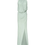 Abito lungo in jersey con drappeggio 2A578A N0400 BLUMARINE 