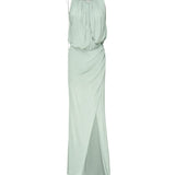 Abito lungo in jersey con drappeggio 2A578A N0400 BLUMARINE 