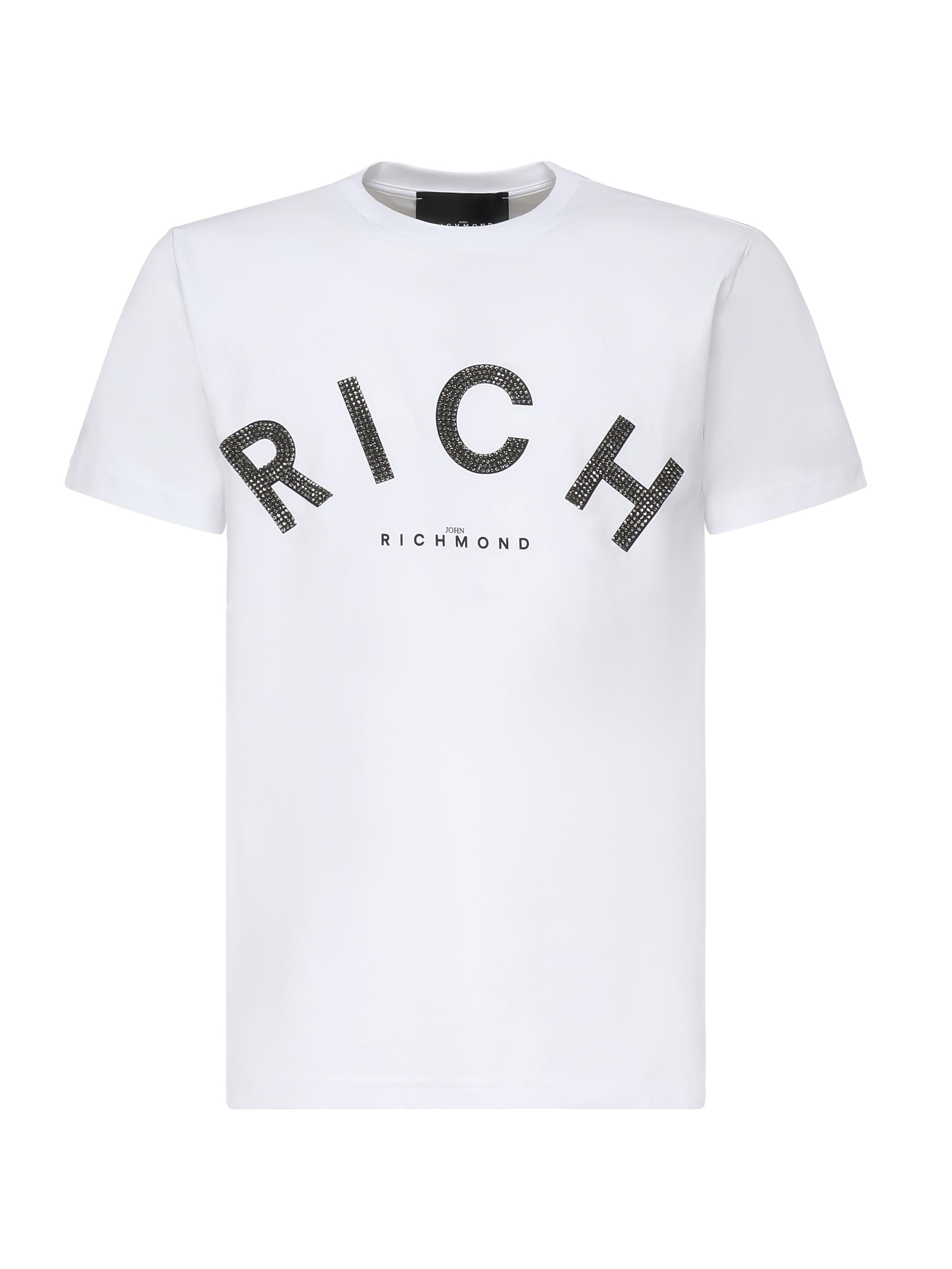 T-shirt con logo<BR/> RMP25478TS  JOHN RICHMOND 