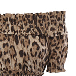 Abito corto in popeline con stampa leopardo F6A0UT HS5E3HY13M DOLCE & GABBANA 