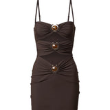 Mini abito in lycra 25047367 UMBER CHRISTOPHER ESBER 