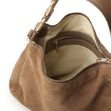 Borsa a spalla in camoscio BIBP9DP01C TAUPE BIASIA 