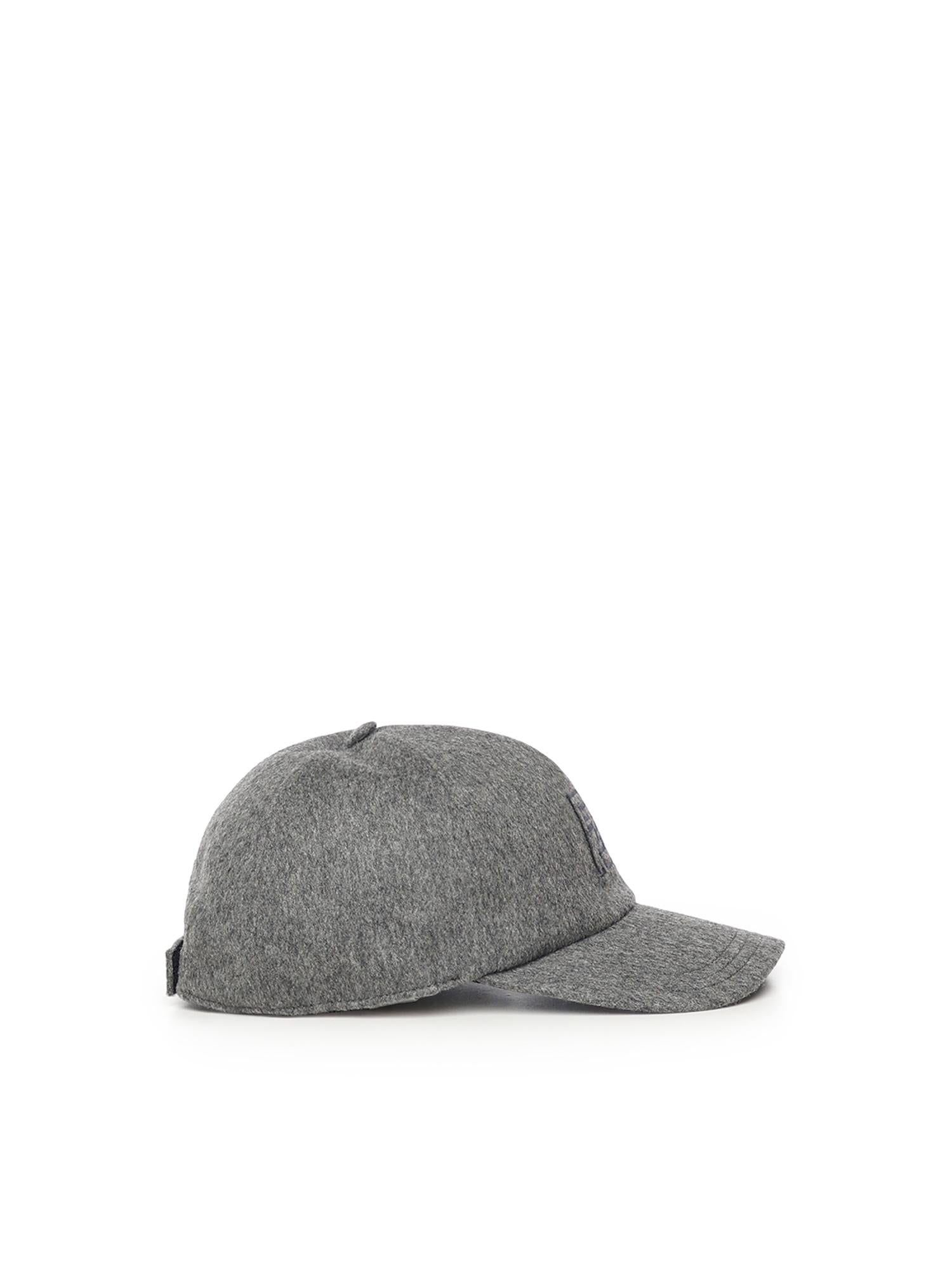 Baseball cap in lana e cashmere FXQ768 AYK2F0COK FENDI 
