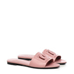 Slide in pelle di vitello e logo CQ0436 AY32980405 DOLCE & GABBANA 