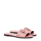 Slide in pelle di vitello e logo CQ0436 AY32980405 DOLCE & GABBANA 