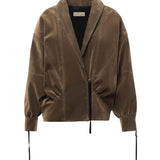 Giacca in ecopelle scamosciata 25PRNCP-0015  NINEMINUTES 