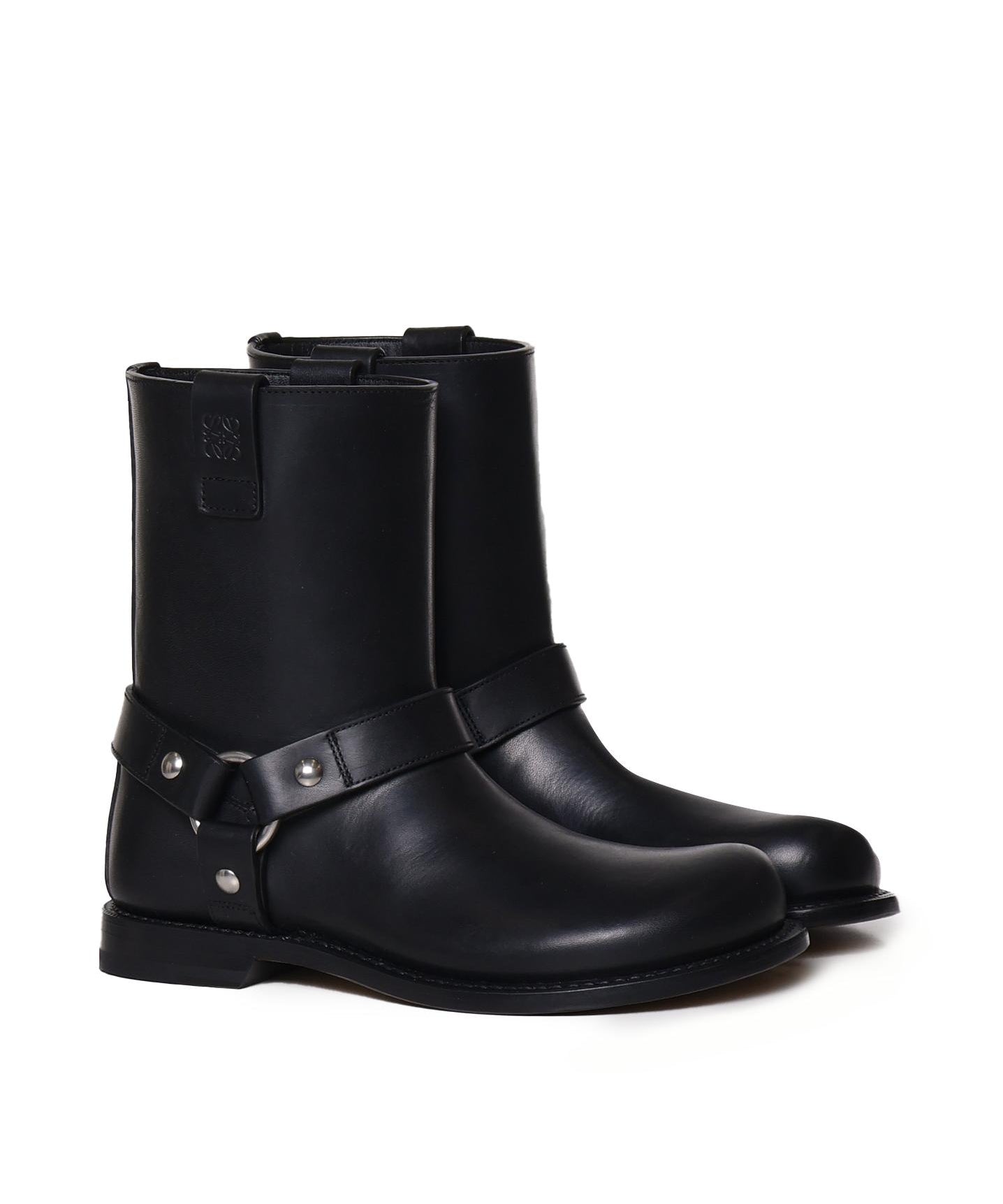 Stivale pull-on in pelle liscia L815285X95 1100 LOEWE 