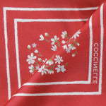 Foulard in seta con stampa E7UYE380101 M42 COCCINELLE 