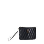 Pouch monogram Cassandre matelassè astuccio in pelle goffrata 379039 CWU011000 SAINT LAURENT 