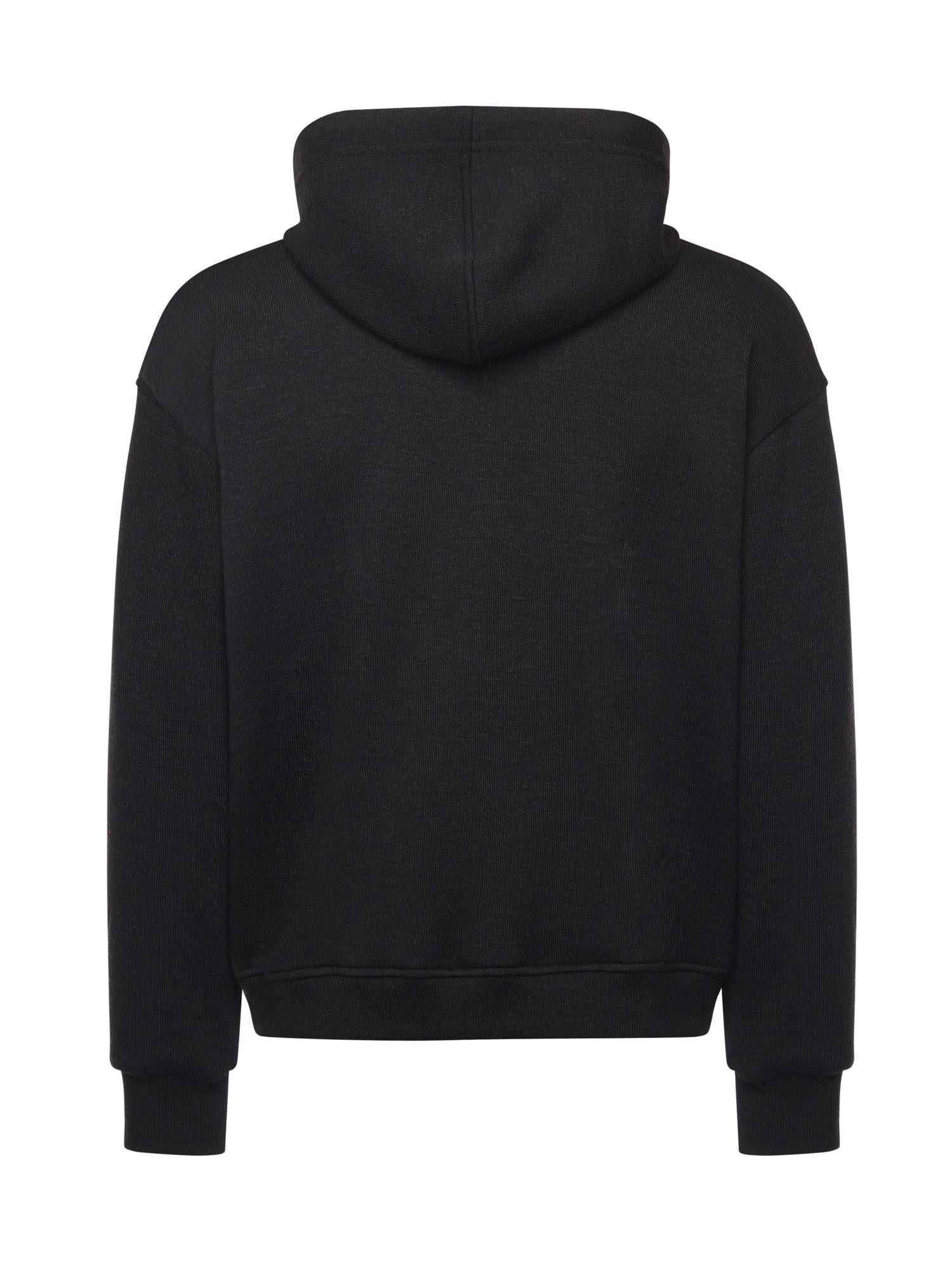 Felpa Hugel con zip HUGEL NERO GIULIANO GALIANO 