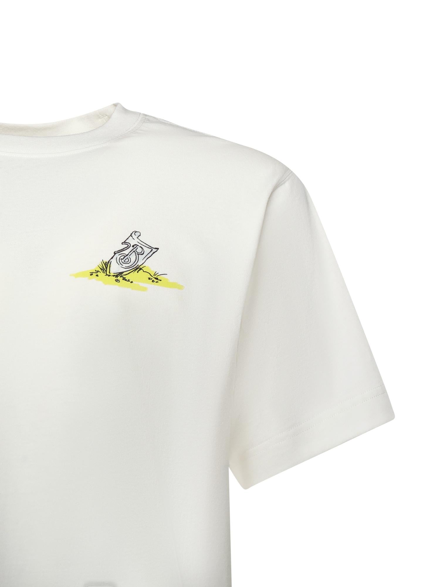 T-shirt in cotone Sleeping Knight 8119044 B7078 BURBERRY 