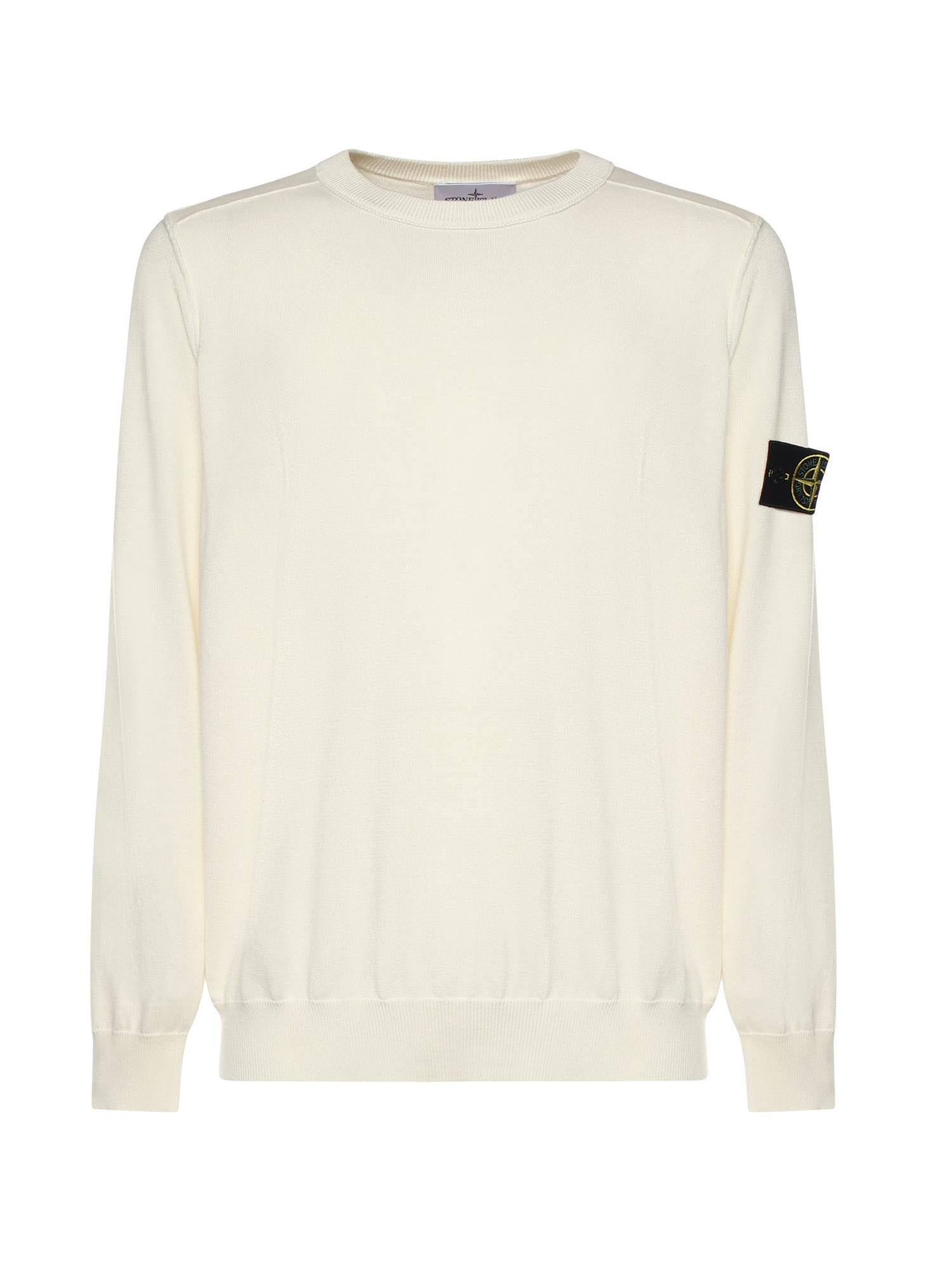 Maglione in cotone con logo L1S155100053 S00B2V0093 STONE ISLAND 